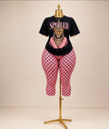 Pink Polka dot set