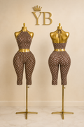 Polka dot Brown set